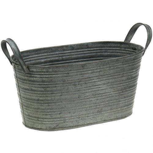 Floristik24 Jardinière bac zinc 25cm x 13,5cm H12cm
