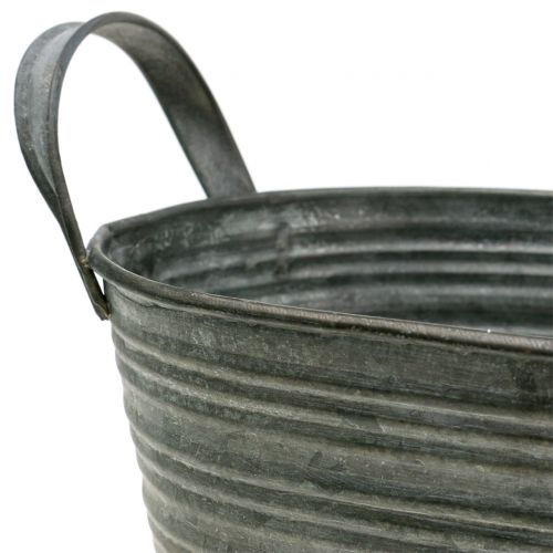Floristik24 Jardinière bac zinc 25cm x 13,5cm H12cm