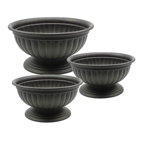 Bol avec pied anthracite, 1 pièce