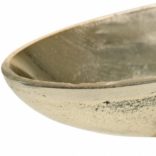 Floristik24 Bol ovale avec pied Doré 20.5×8cm