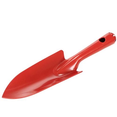 Petite pelle à fleurs en acier rouge 20 cm pour plantation | Floristik24.fr