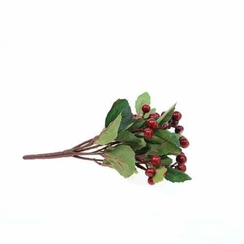 Floristik24 Mock berry bush artificiellement rouge avec 7 branches