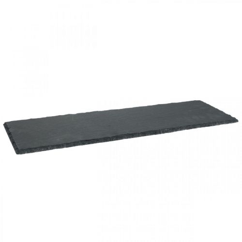 Floristik24 Ardoise longue, plateau décoratif pierre naturelle 40×13cm 2pcs