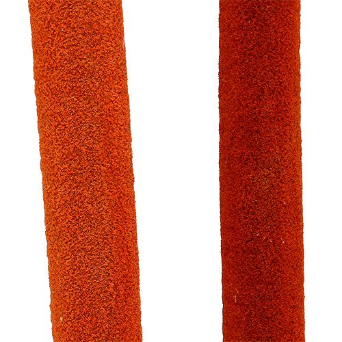 Article Massettes sur tige Epis de roseaux naturelles Orange 100pcs