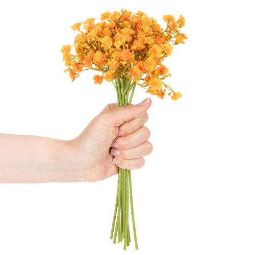 Kraütchen artificiel orange en plastique – Lot de 10 branches, 30 cm | Floristik24.fr