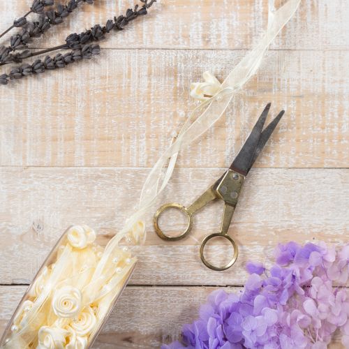 Article Ruban Valentino crème 15 mm 5 m