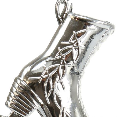 Floristik24 Patin à glace argent 10cm 16 pcs