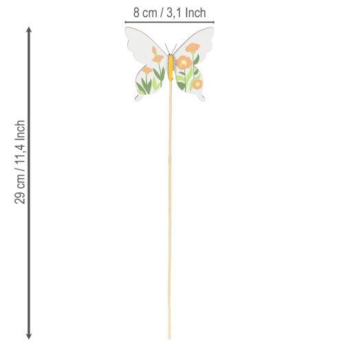 Article Tuteurs papillon, parfaits pour décorer le jardin ou les pots de fleurs, 29 cm, lot de 12