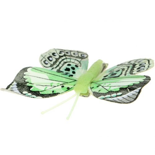 Article Papillon déco sur clip trié 5cm - 8cm 10pcs