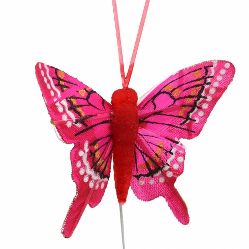 Article Papillon déco avec fil 5cm 24pcs