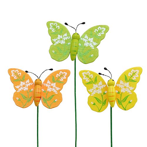 Article Papillon assorti 6cm L25cm 15pcs