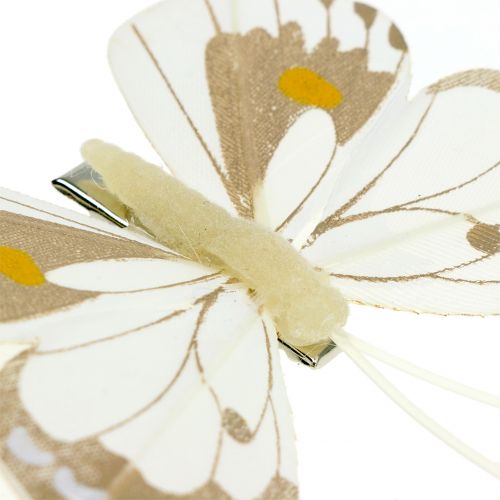 Floristik24 Papillon sur le clip 8cm 8pcs