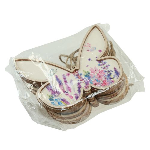 Article Cintre décoratif en bois papillon en lin 11,5 x 9,5 cm 6 pièces