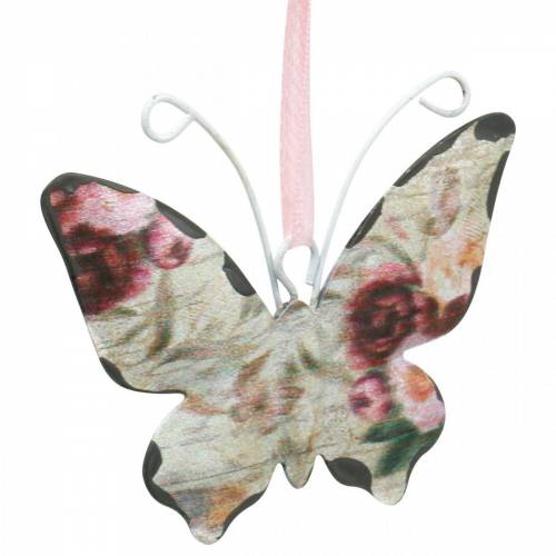 Floristik24 Papillon à suspendre métal déco cintre 7cm décoration printanière 12pcs