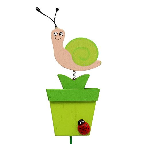 Floristik24 Escargot en pot 8,5cm L 28cm 16 pcs