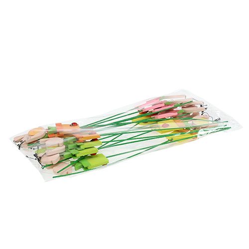Floristik24 Escargot en pot 8,5cm L 28cm 16 pcs