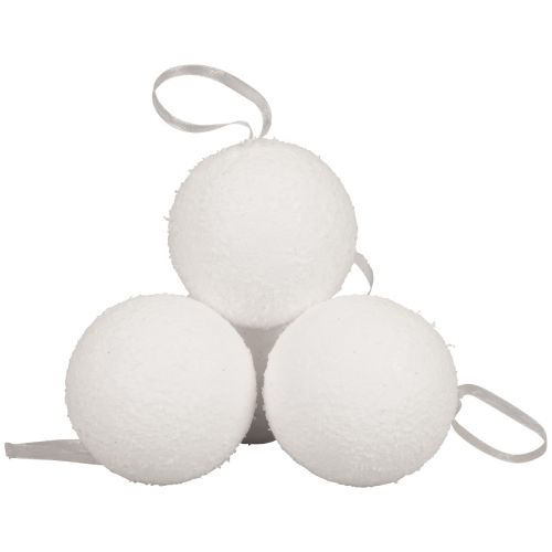 Article Boules de neige décoration cintre décoratif neige artificielle Ø7,5cm 6 pcs