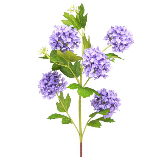 Article Boule de neige fleurs artificielles fleur violette 5 ombelles L78cm 2pcs