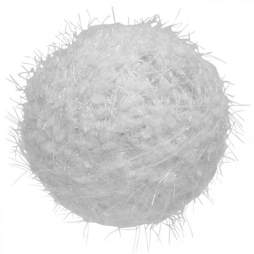 Article Boule de neige décoration d&#39;hiver boule déco laine blanche Ø15cm 3pcs