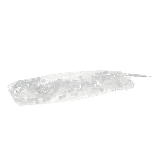 Floristik24 Guirlande boules de neige L75cm blanc