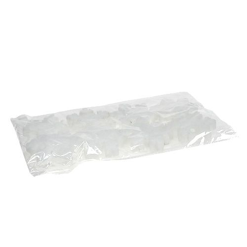 Floristik24 Flocon de neige blanc 7cm 8pcs