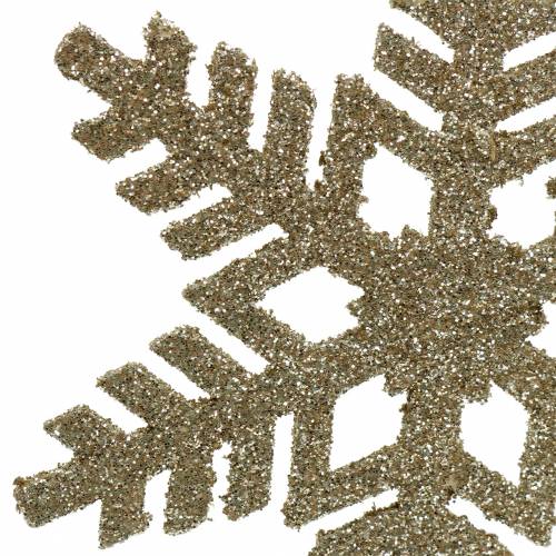 Article Plug décoratif flocon de neige pailleté Ø8/10cm 18 pcs