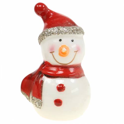 Floristik24 Figurine de décoration de Noël bonhomme de neige 7.5cm 4pcs