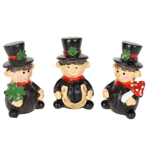 Figurines de ramoneur porte-bonheur à coller 5 cm en polyresine – Set de 6 acheter | Floristik24.fr