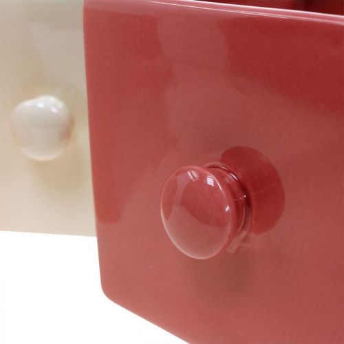 Floristik24 Tiroir à plantes, tiroir décoratif, récipient en céramique, jardinière 6 pièces