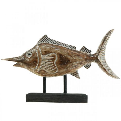 Floristik24 Déco Espadon Poisson Bois Déco Maritime L40×H24.5cm