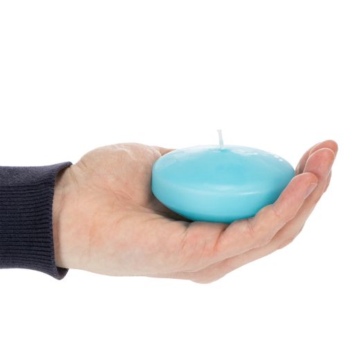 Article Bougie flottante ronde, idéale pour les décorations festives, les événements, les bassins et les tables, 8 cm, lot de 8.