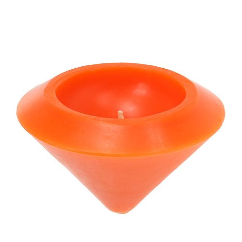 Floristik24 Bougie flottante orange Ø 13 cm