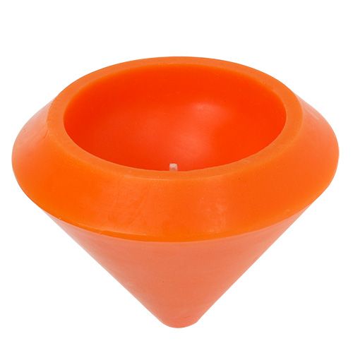 Floristik24 Bougie flottante en orange Ø16cm