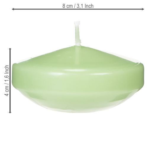 Article Bougie flottante décorative pour les fêtes et les moments d'ambiance, 8 cm, lot de 8