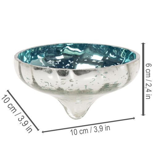 Article Porte-bougie flottant en verre pour une touche d'élégance dans n'importe quelle pièce, 10 cm, lot de 2