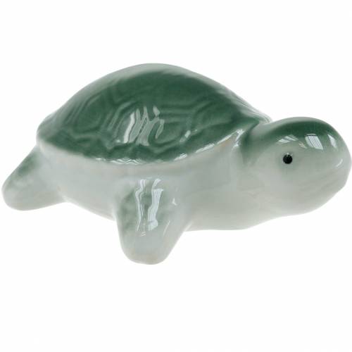 Floristik24 Tortue en céramique flottante verte 11,5cm 1pc