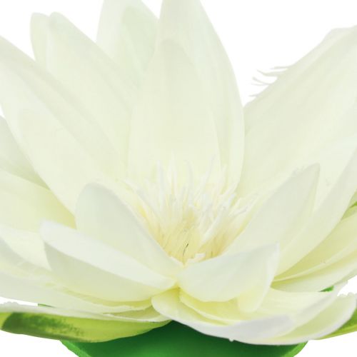 Article Nénuphar Artificiel Fleur Flottante Décoration De Table Blanc Crème Ø15cm