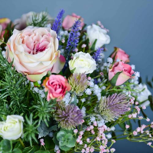 Floristik24 Bouquet d'herbes lavande, romarin, chardon 40cm