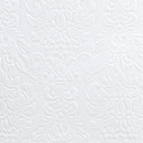 Article Serviettes de table blanches à motif gaufré 33 x 33 cm, lot de 15