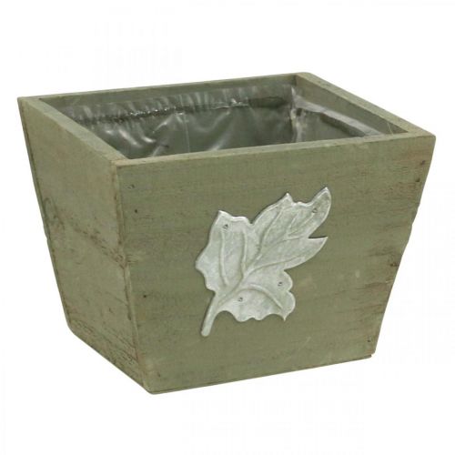Article Boîte à plantes bois shabby chic boîte en bois gris 11×14.5×14cm
