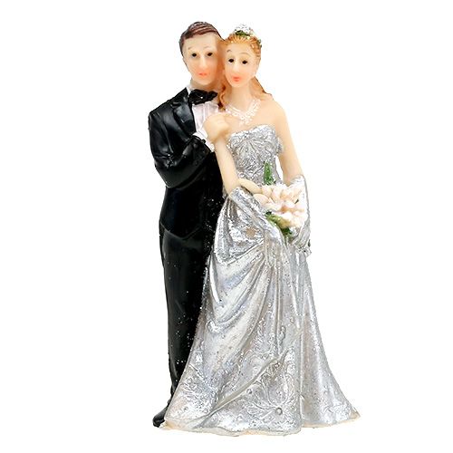 Floristik24 Figurine noces d'argent 10 cm