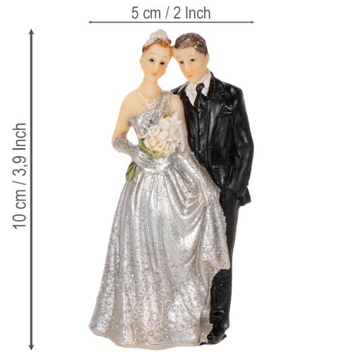 Couple pour les noces d'argent (10 cm) | Floristik24.fr