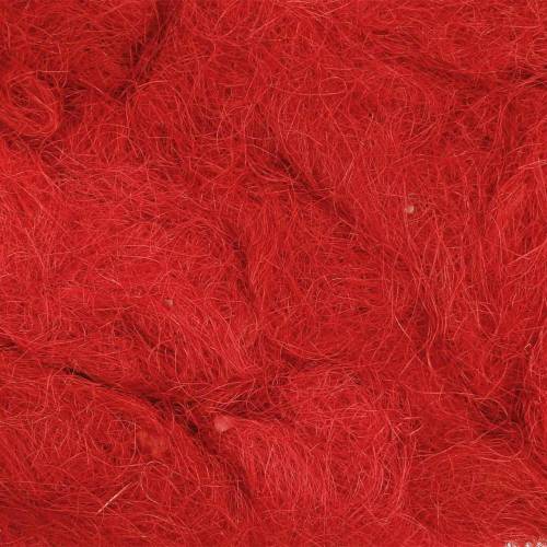 Floristik24 Sisal rouge 500g fibre naturelle