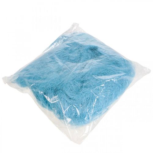 Article Herbe de sisal pour l&#39;artisanat, matériel artisanal, matériau naturel turquoise 300g