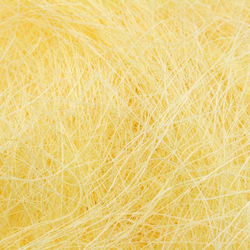 Article Herbe de sisal pour l&#39;artisanat, matériel artisanal, matériau naturel jaune 300g