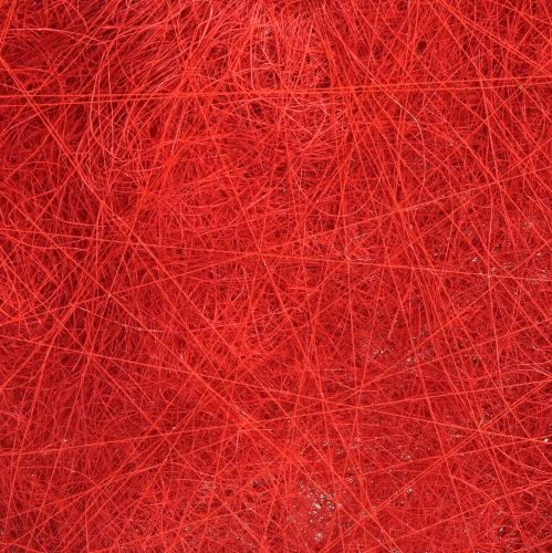 Floristik24 Décoration coeur en sisal avec fibres de sisal rouge 40x40cm