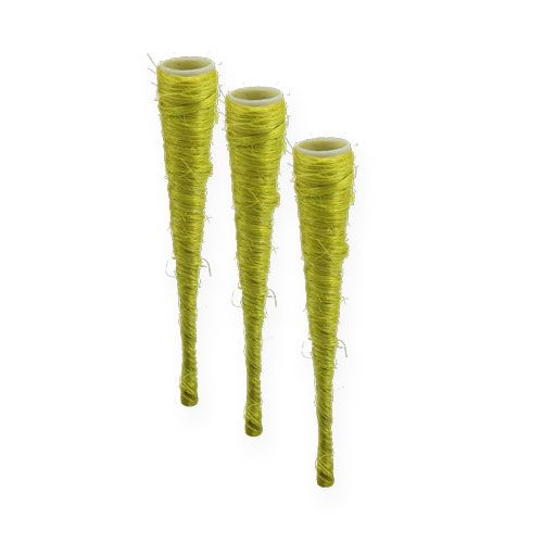 Floristik24 Sac sisal vert clair Ø1,5cm L15cm 20 pcs