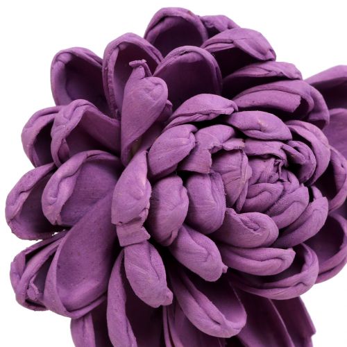 Article Fleurs sur le fil violet foncé 8cm 12pcs