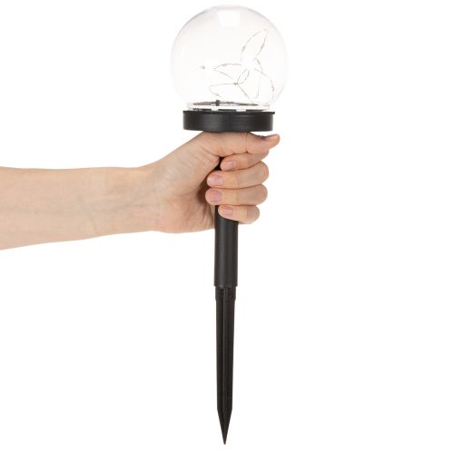 Lampe de jardin, globe lumineux avec piquet de terre pour éclairage extérieur, 36 cm, lot de 4 | Floristik24.fr