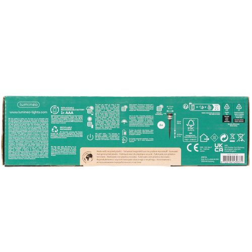 Lampes solaires de jardin avec piquet, lampes d'extérieur pour allées de jardin, 35 cm, lot de 6 | Floristik24.fr